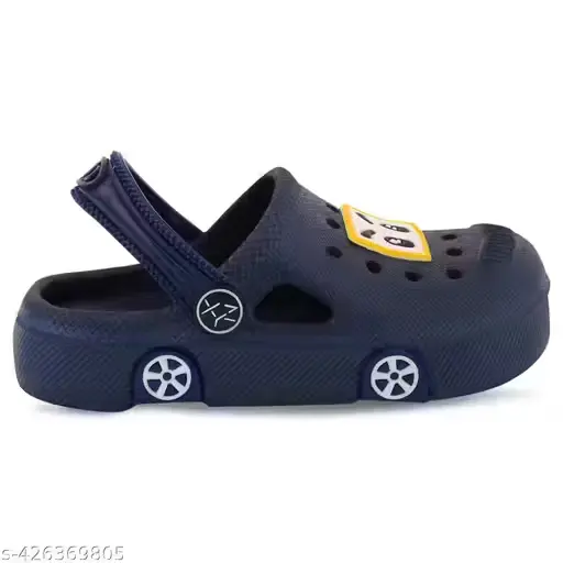 ONFEET Kids Trendy Daily use Comfortable Anti-Skid Casual Car Design Sandals for Boys and Girls, Kids Clogs for Boys and Girls with Sling Back Strap, Lightweight Kids Flipflops & Slippers for Indoor Outdoor Activity, Kids Heels & Sandals Color - Blue (12M TO 18M)